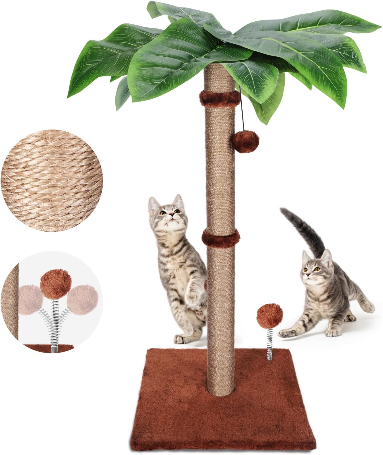 AUSCAT Cat Scratching Post, Cute Carrot Scratching Post, Nature Sisal