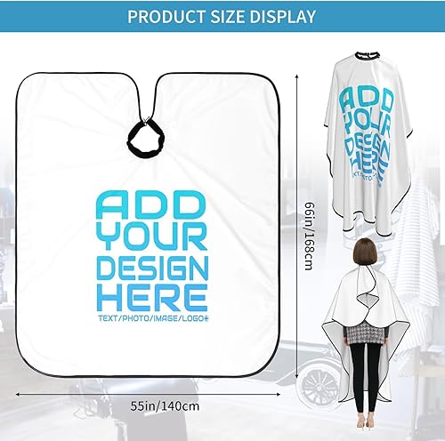Miniatura 2 de Capa de peluquería personalizada para profesionales del corte de cabello, delantal de peluquería personalizable para hombres y mujeres o niños