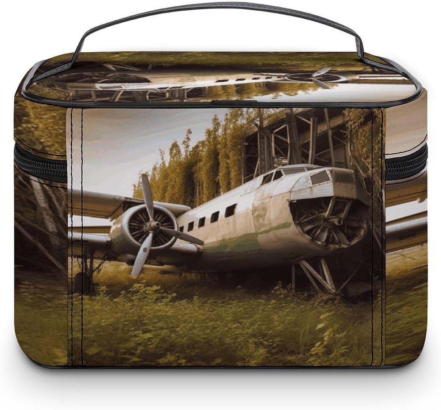 Abandoned Plane Travel Makeup Bag Cosmetic Bag Toiletry Bags image 3