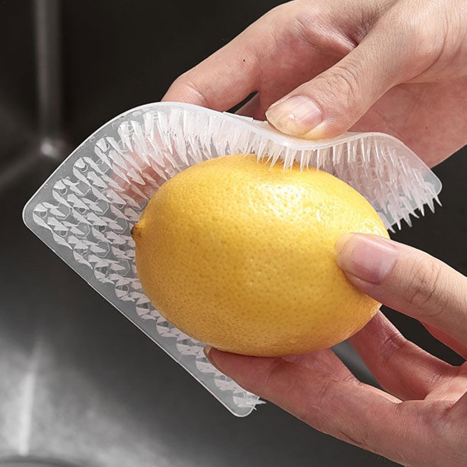 Flexible Fruit Scrub Brush, Vegetarian Scrubber for Cleaning Food, 10X Flexible Vegetable Fruit Cleaner Brush, Food Cleaning Washer for Fruits, Vegetables, Cucumbers,