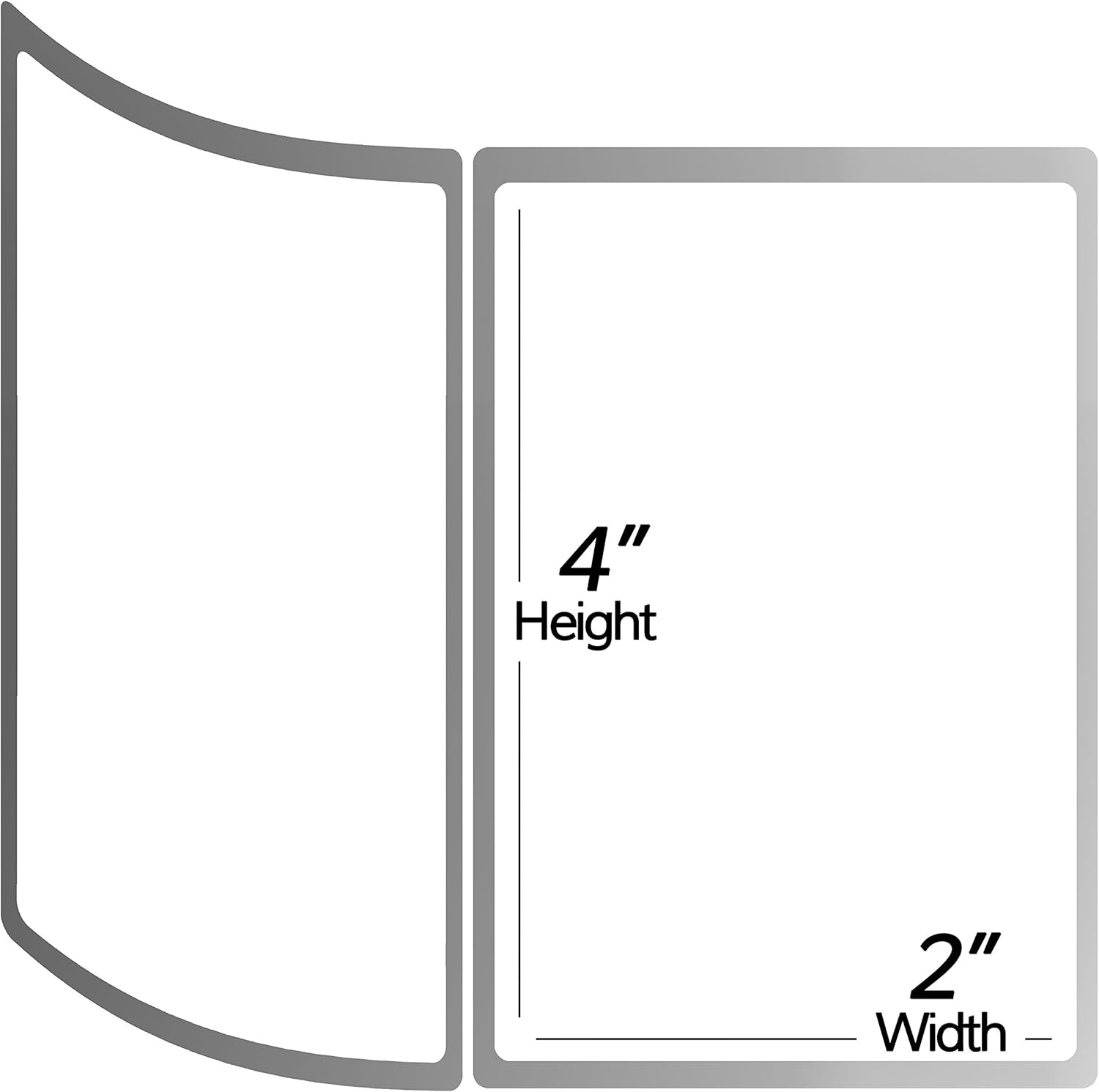 [10 Rolls, 5000 Labels] – 4" x 3" Removable Direct Thermal Labels - Compatible with Rollo & Zebra Desktop Printers and More – 1” Core; Perforated, Water & Oil Resistant