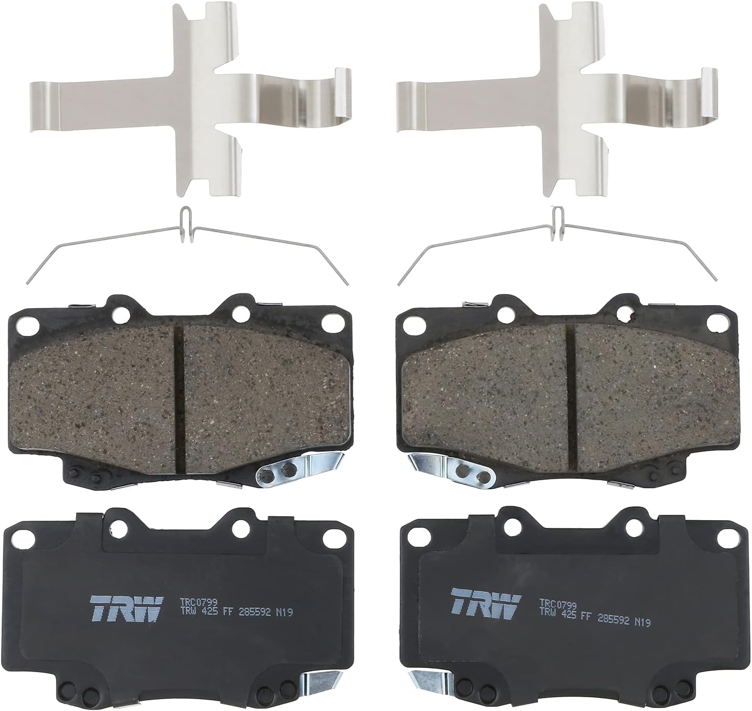 TRW Pro TRC0799 Disc Brake Pad Set For Toyota Tacoma 2000-2002, Front