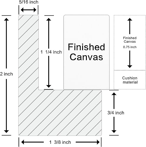 Miniatura 3 de Marco flotante para lienzo de 1.25 pulgadas de grosor, disponible en más de 25 tamaños y 4 colores, marco flotante con aspecto de madera para lienzo