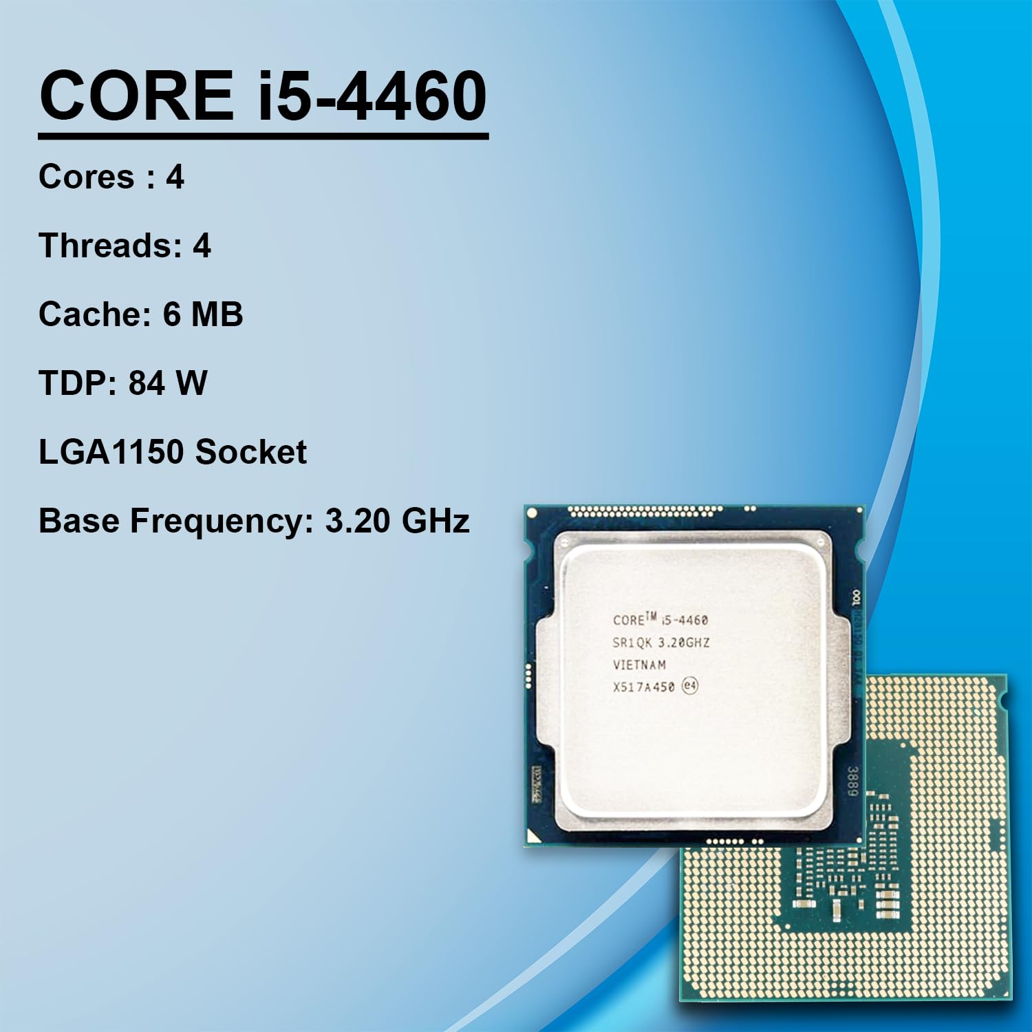 Amazon.in: Buy Core i5 4460 4th Gen, 3.2-3.4 GHz, LGA1150 (H81/B85