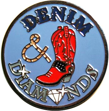 Denim Diamonds Golf Ball Marker and Matching Hat Clip