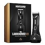 MANSCAPED The Lawn Mower 4.0, Electric Groin Hair Trimmer, Replaceable SkinSafe Ceramic Blade Heads, Waterproof Wet/Dry Clippers, Rechargeable, Wireless Charging, Male Hygiene Grooming Razor