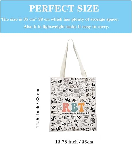 Miniatura 2 de Regalo de técnico de comportamiento registrado RBT regalo de terapeuta de comportamiento con cremallera bolsa de maquillaje para ABA BCBA Behavior