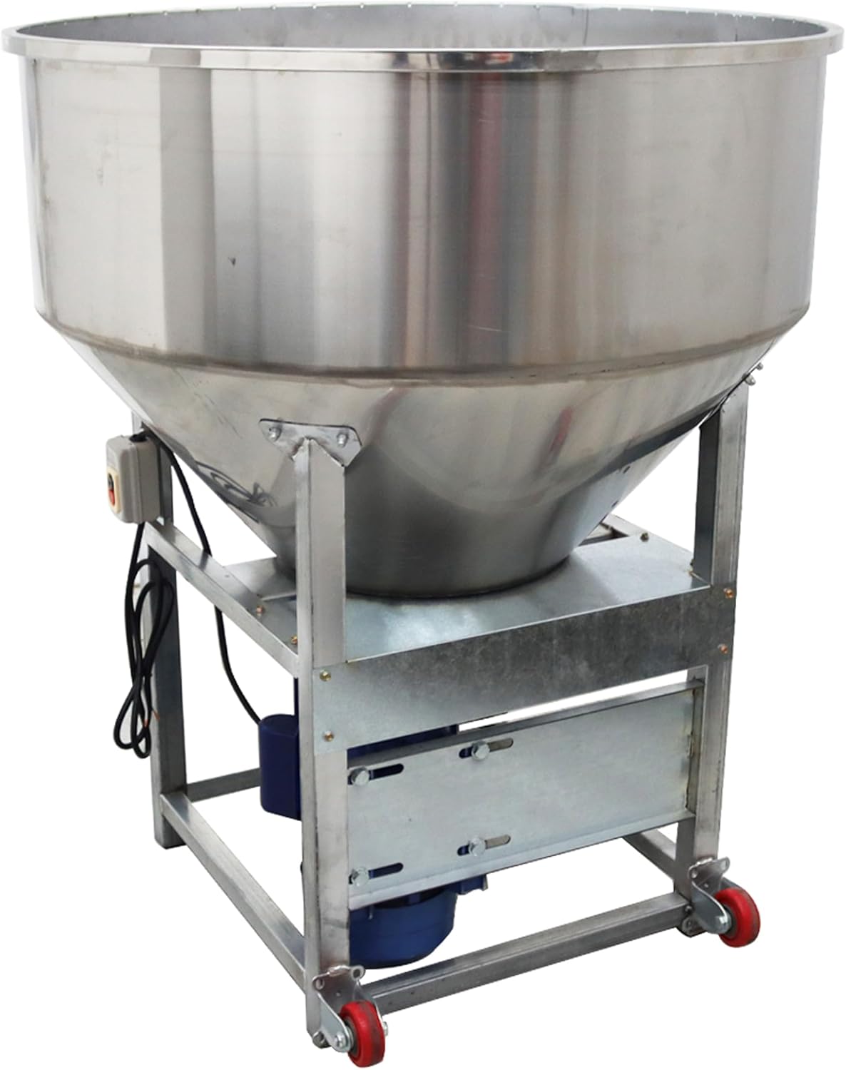 TECHTONGDA Dry Powder Mixer Blender Feed Grain Mixing Machine for Flour Particle Granula 440lbs