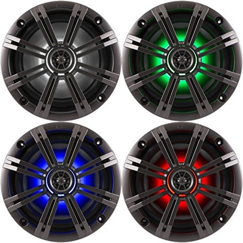 Kicker KM654LCW Marine Coaxial Speaker, 6.3 inches (16 cm)