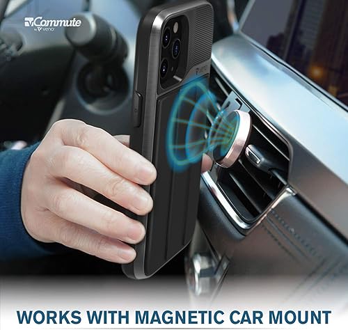 Miniatura 9 de VENA vCommute - Funda tipo cartera compatible con Apple iPhone 12 Pro Max (6.7 pulgadas) (protección contra caídas de grado militar), funda de cuero