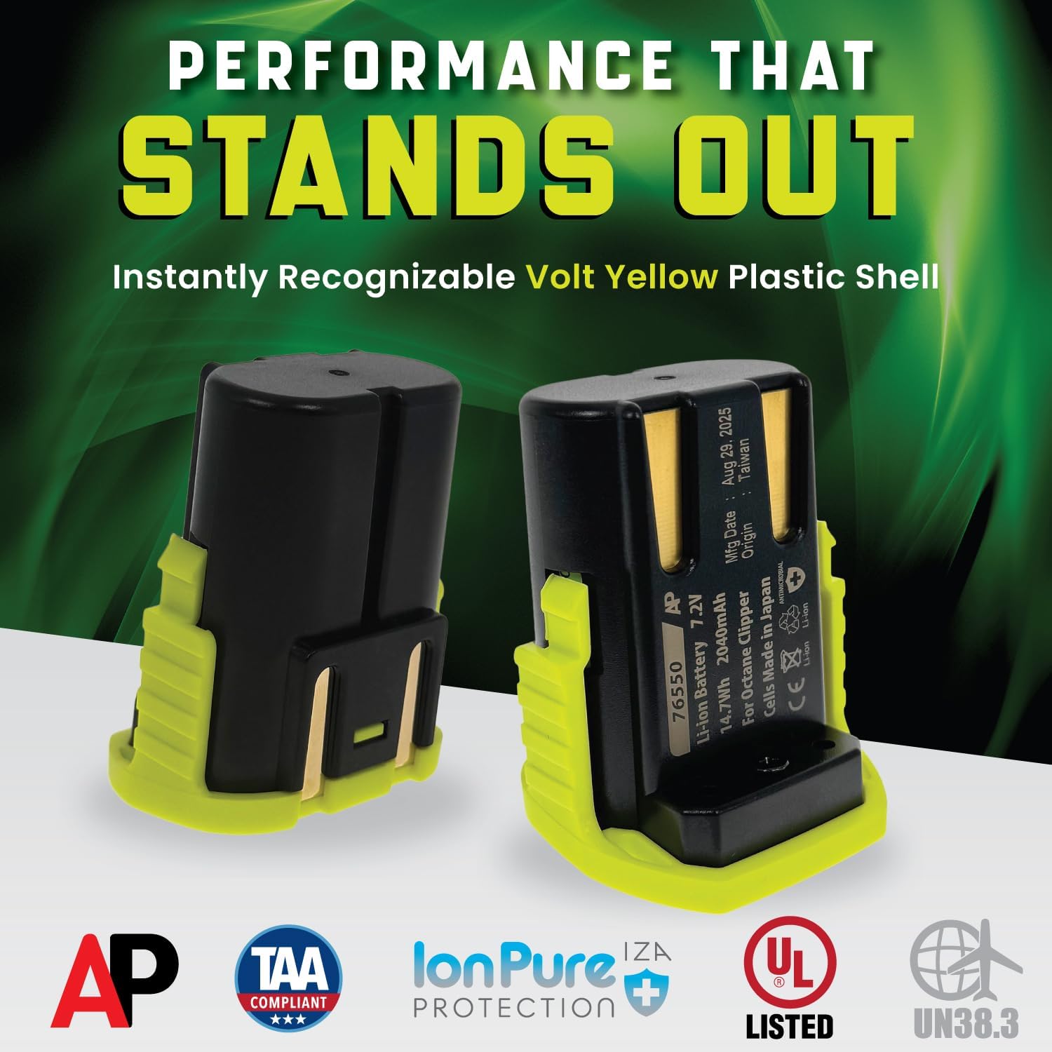 Artisan Power Battery Upgrade for The Oster Volt and Octane Hair Clippers - Replaces Battery 78004, 078004-003, 76550 and 076550-100 Models with a 28% Higher Capacity Advantage