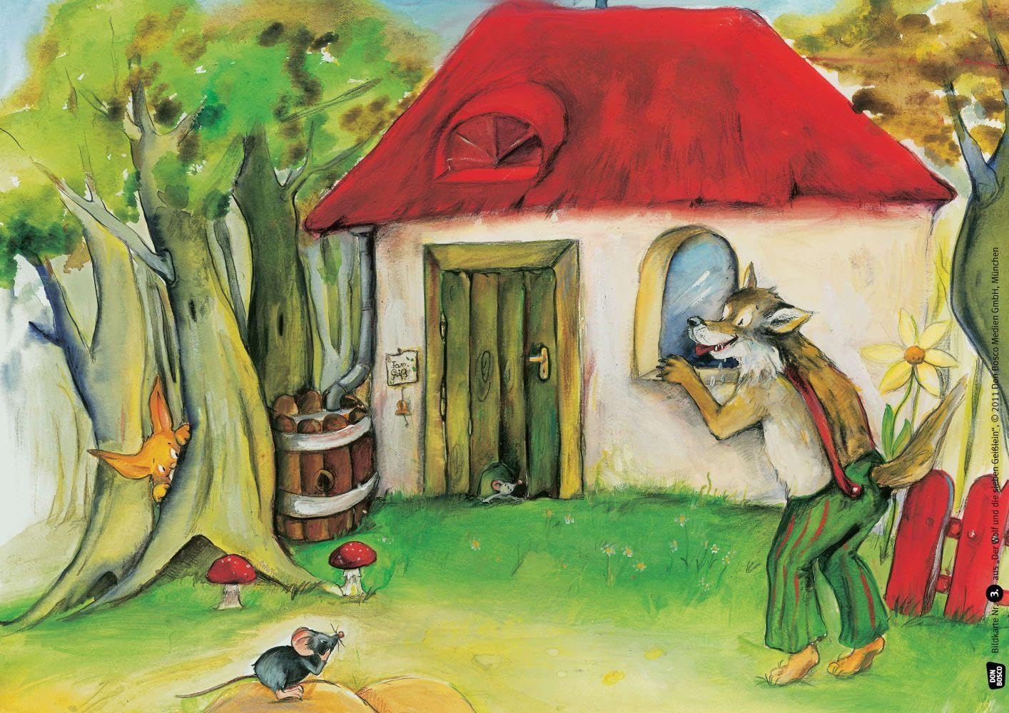 Der Wolf und die sieben Geißlein. Kamishibai Bildkartenset: Entdecken - Erzählen - Begreifen: Märchen. Mit Textvorlage. Grimms Märchen als ... & Zuhause (Märchen für unser Erzähltheater)