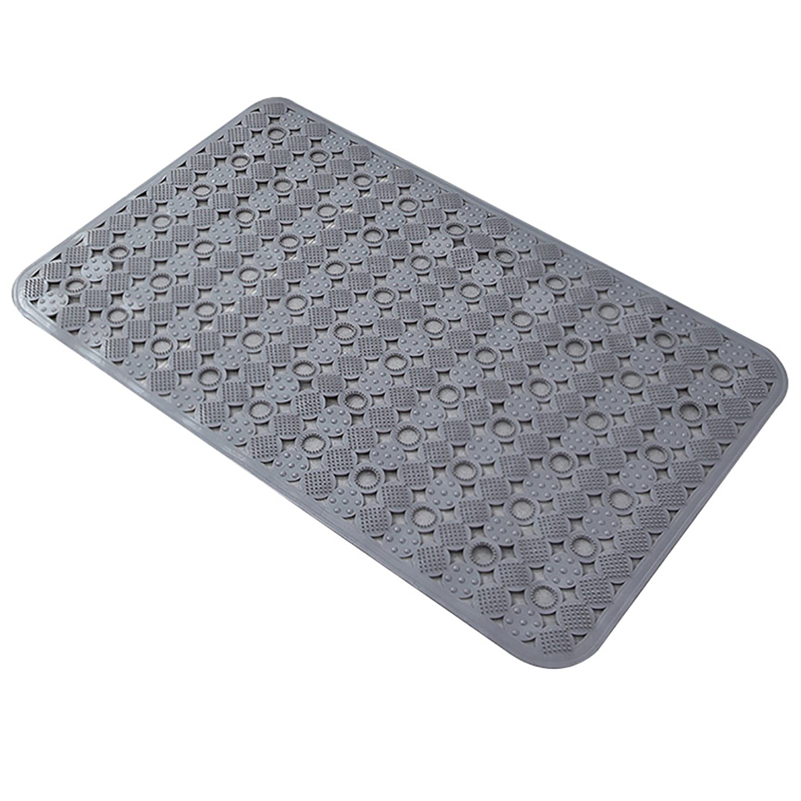 Tapis de bain antidérapant en PVC 48x78 cm avec ventouses de sécurité