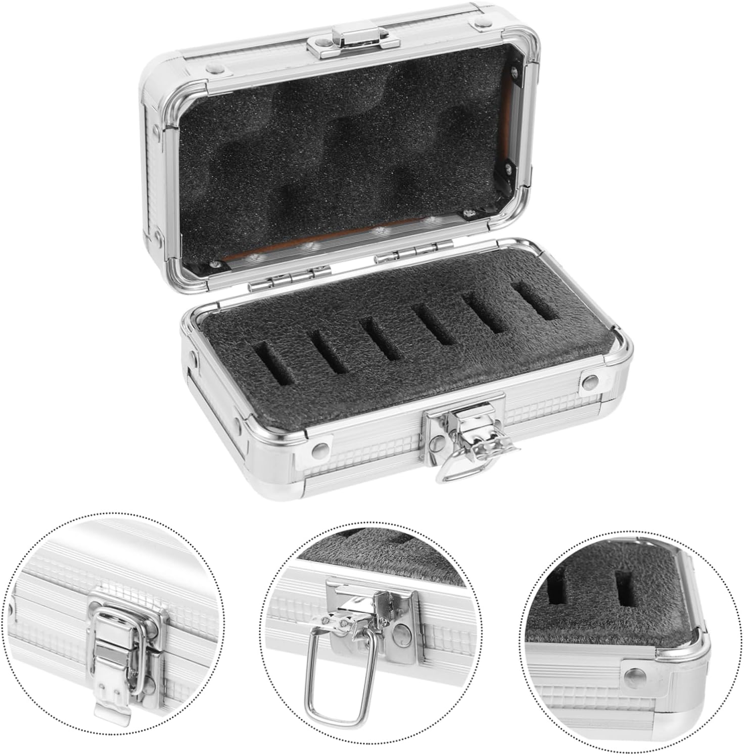 5pcs Box Aluminum Telescope Filter Storage Case Aluminum Travel Case for Astrophotography Filter Holder for Eyepieces