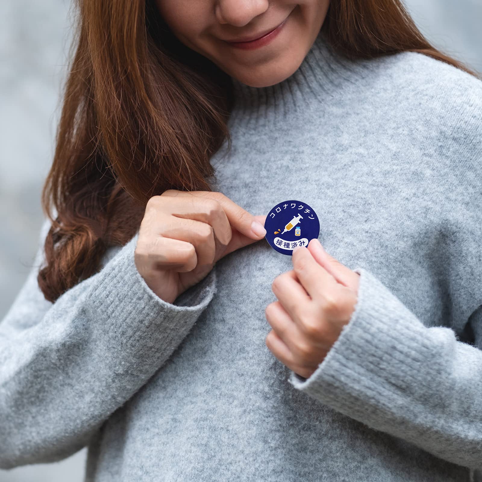 Amazon | 缶バッジ 10個セット 日本語 直径35mm バッジ パッジ (タイプ