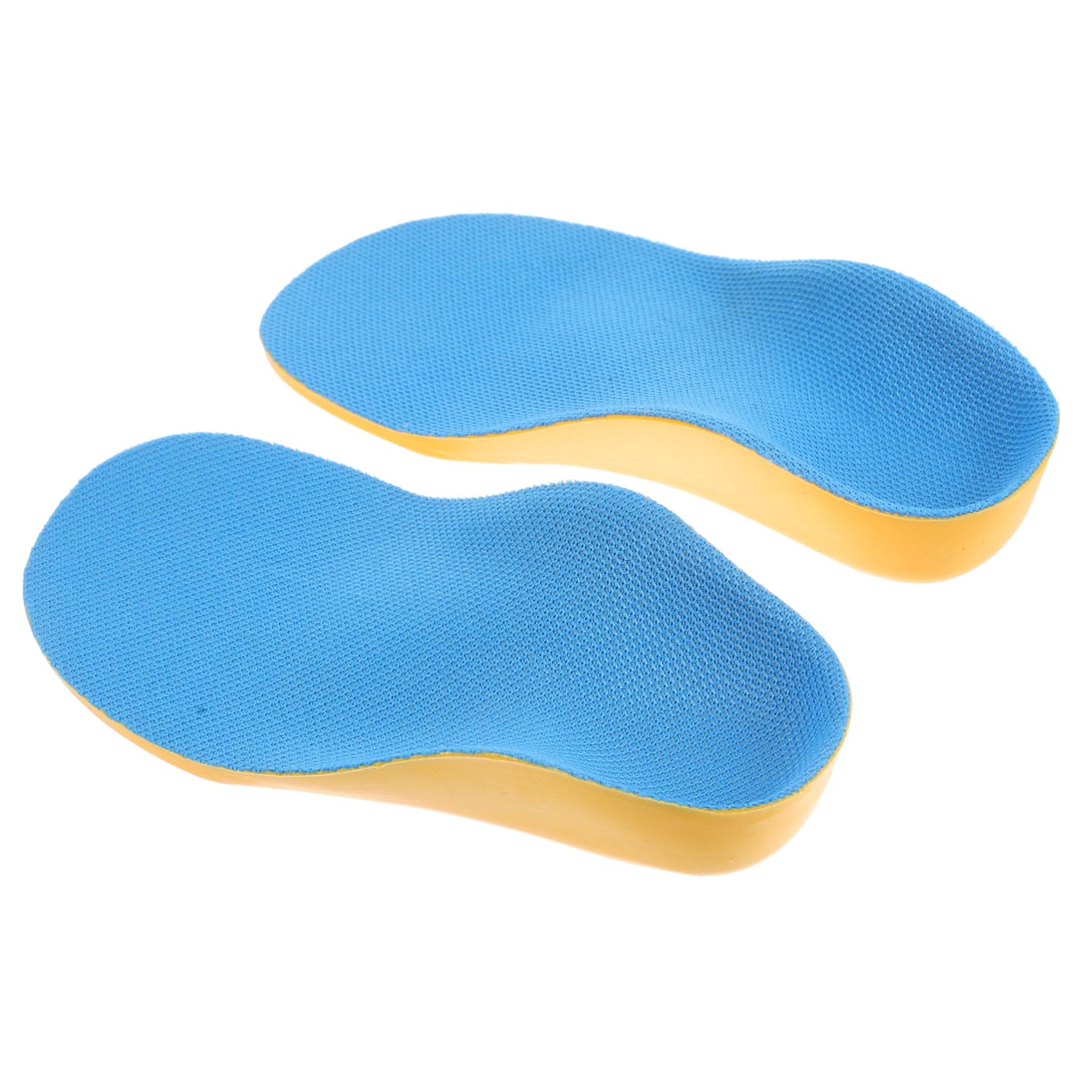 Hoement 1Pair Arch Support Insoles for Blue Yellow Orthotic Insoles for Flatfoot in Toeing Out Toeing Breathable Design