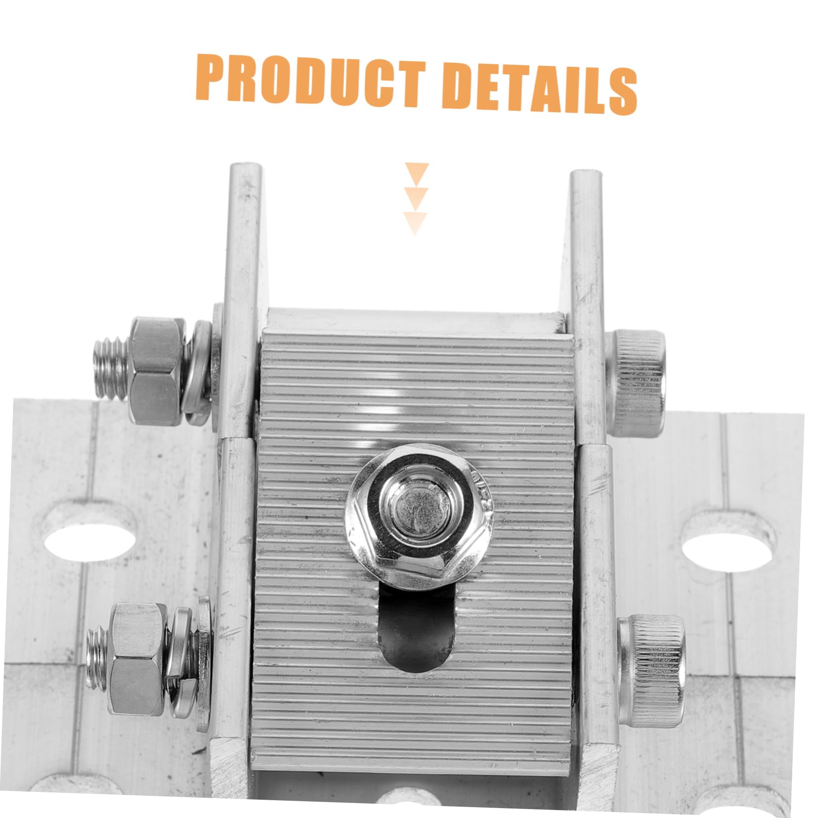 Soporte de Montaje para Panel Solar Ajustable 4 Piezas Aluminio | Estructura Estable, Incluye Almohadillas de Goma y Tornillos de Madera, Formato en Bolsa