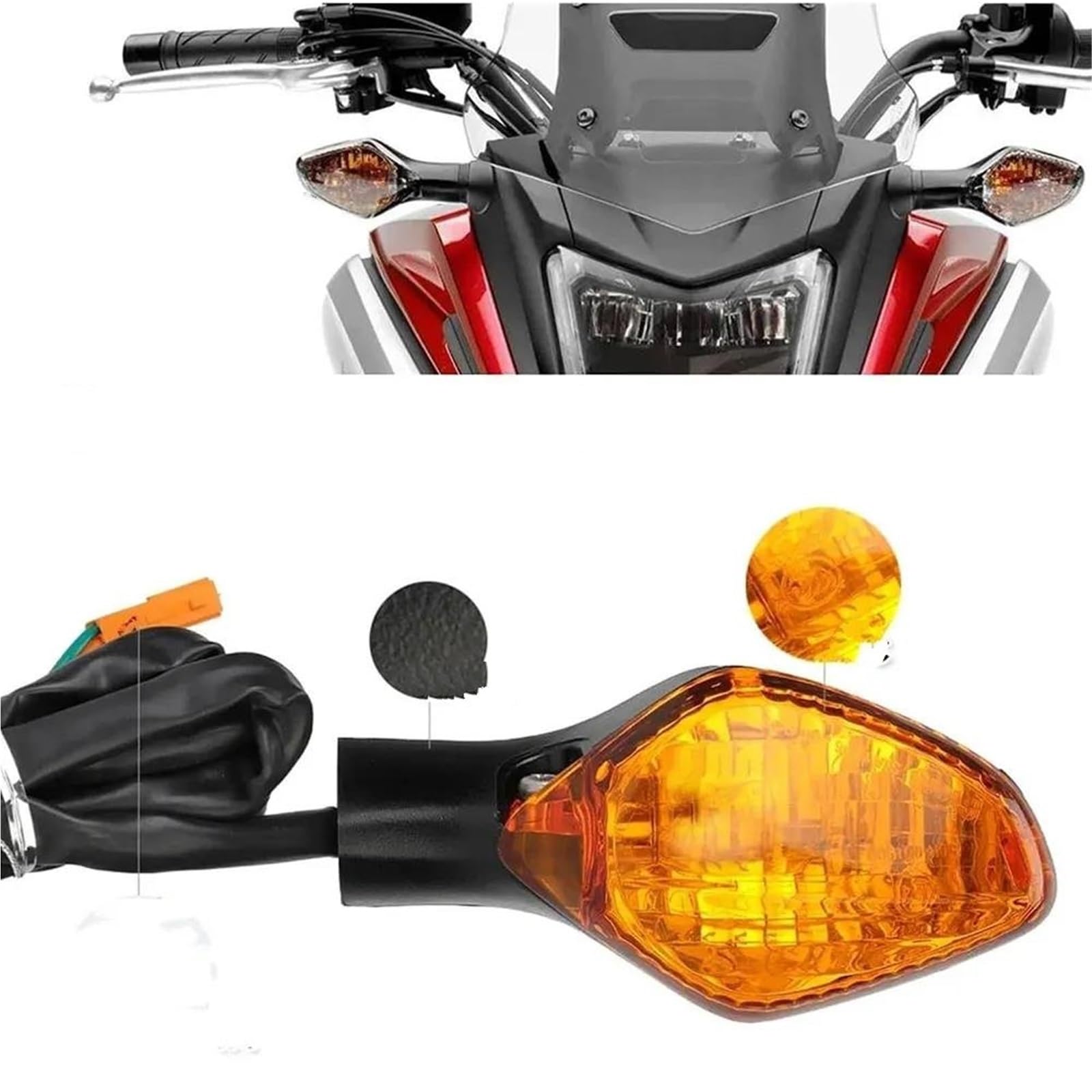 Indicatore Luce Indicatori Di Direzione A LED Per Moto Per Per CBR 500R Per CBR650F Per CB 500F, X 650F, 400F Componenti Per Illuminazione Indicatori Direzione Frecce Moto