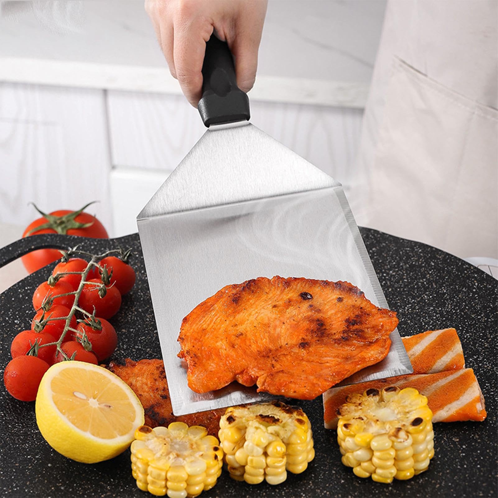 Prensa De Carne Para Culinario Acero Inoxidable Resistente | Prensa Para Bacon Smash Para Plancha, Sándwich, Cocina Al Aire Libre, Camping, Barbacoa, Desayuno, Picnic Y
