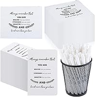 Vista 7 de Seajan Regalos inspiradores a granel, 50 bolígrafos inspiradores, 50 bloc de notas motivacionales, 50 bolsas de maquillaje para mujeres y hombres