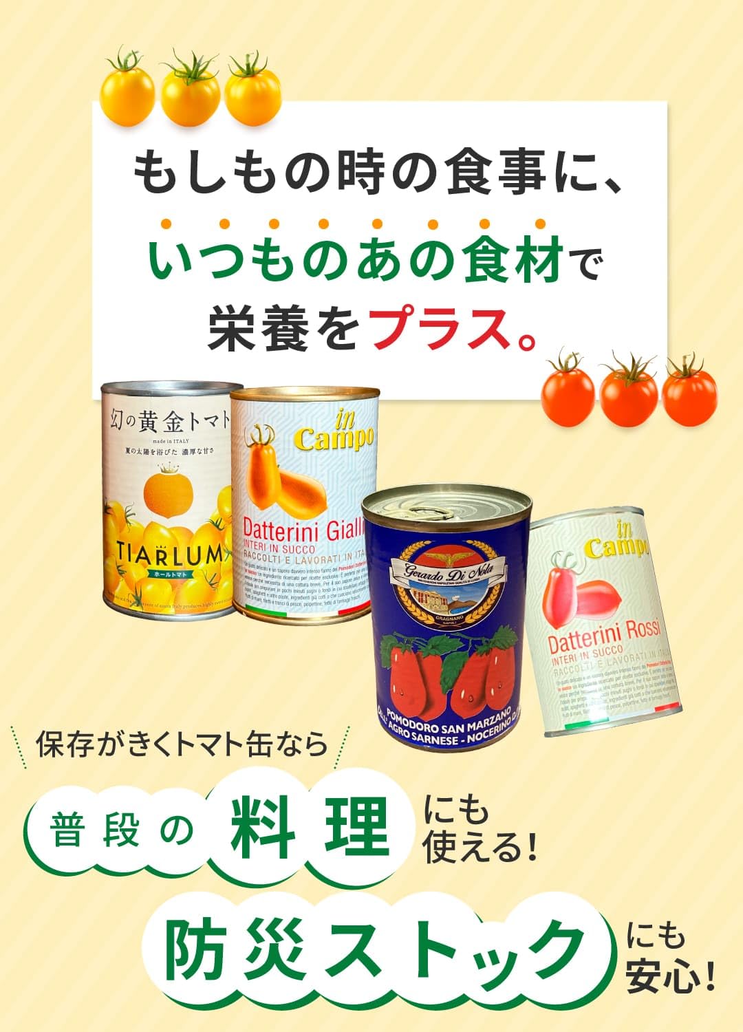 Amazon.co.jp: ダッテリーニ トマト缶 400g イン カンポ イタリア