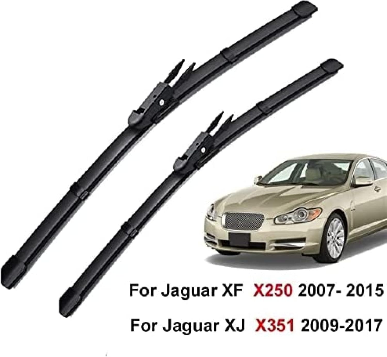 Windshield Windscreen Wiper Blades For Jaguar XF 2007 2008 2009 2011 2012 2013 2014 15 Front Window For Jaguar XJ 2010-17