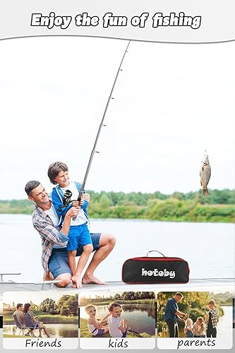 Miniatura 7 de Fishing Pole Combo Set, 6.89ft Fishing Rod and Reel Combo, Carbon Fiber Telescopic Fishing Rod Kit with Spinning Reel, Fishing Pliers, Lip Gripper,