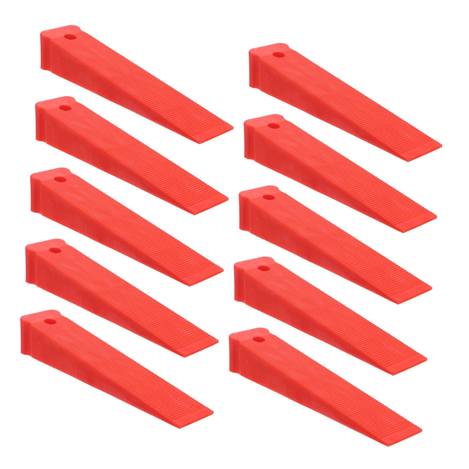 20pcs Red Plastic Leveling Wedges for Door and Window Installation, Furniture and Cabinet Shims, Gap Spacer Tools for Frame Alignment and Floor Leveling