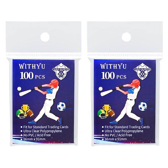 200 Unidades Fundas Blandas Para Cartas,Fundas de Carga Superior Para Tarjetas Estándar 64x89mm,Protector de Tarjetas Ultra Transparente Para Tarjetas de Juego,Tarjetas de Fútbol,Mini Tarjeta de Foto