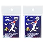 200 Pcs Soft Trading Card Sleeves, Top Loading Penny Card Sleeves for Standard Cards 2.5 X 3.5Ultra-Clear Card Protector for Game Cards, Baseball,Sports Cards,Mini Photos