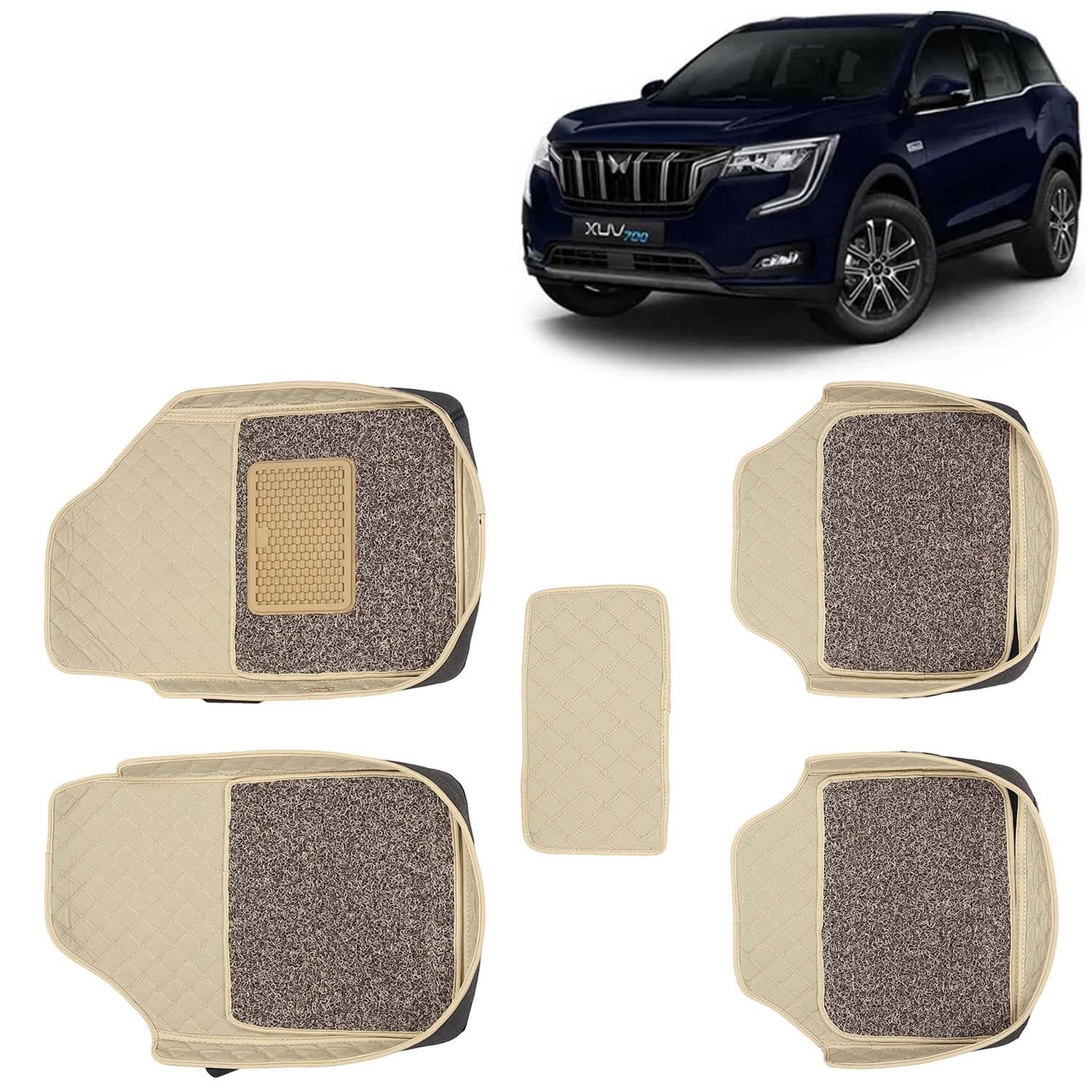 KINGSWAY® 7D Car Floor Foot Mats Compatible with Mahindra XUV 700 (2021