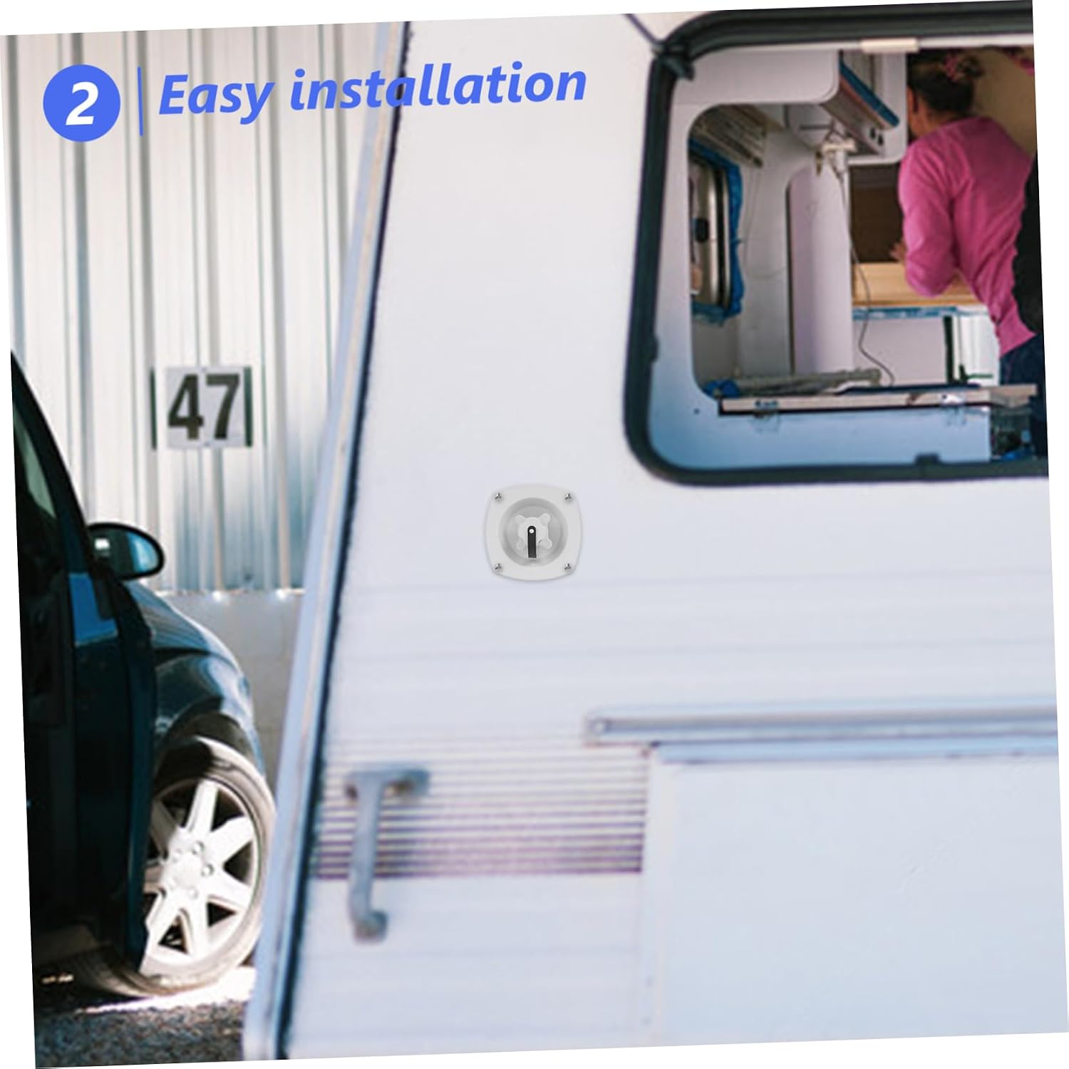 Luxshiny Rv Water Fill Inlet with Cap and Quick Connector Reliable Replacement for Rv and Yacht Water Systems Easy Installation and Secure Sealing for Rv Modifications