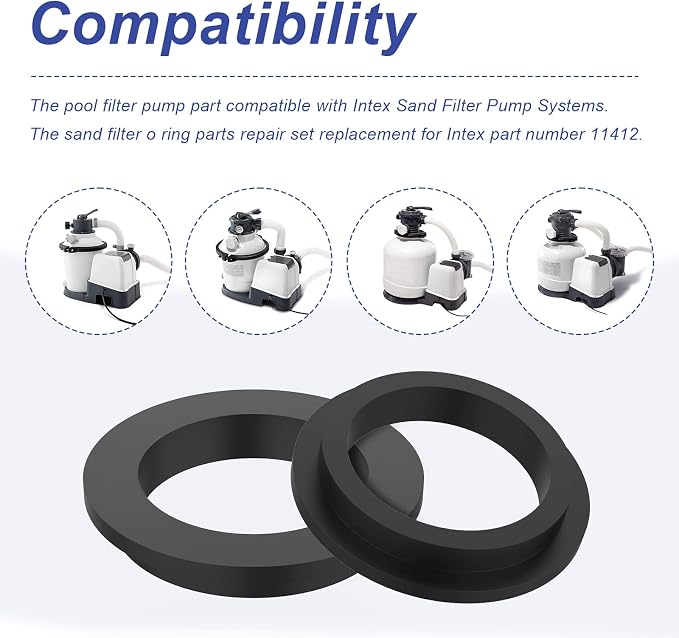 O-Ring para bomba filtro de arena modelo 11412, pack 5 unidades miniatura 4