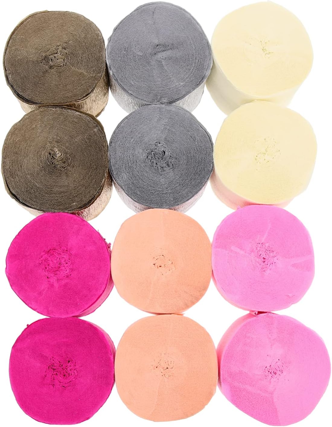 12rolls Crepe Paper Streamers for Weddings and Parties Decorative Streamers for Birthday Festivals and Special Occasions Easy to Bright and Versatile Decor