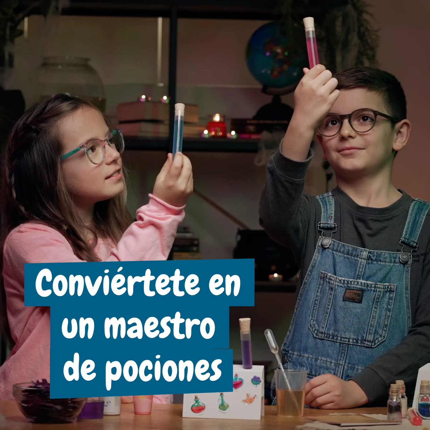 Science4you Pociones Mágicas Misteriosas - USA el Caldero Mágico y CREA Tus Pociones, Juego de Magia para Niños, Manualidades con Caldero Mágico, Regalo para Niños y Niñas 7 8 9 10 11 12+ Años
