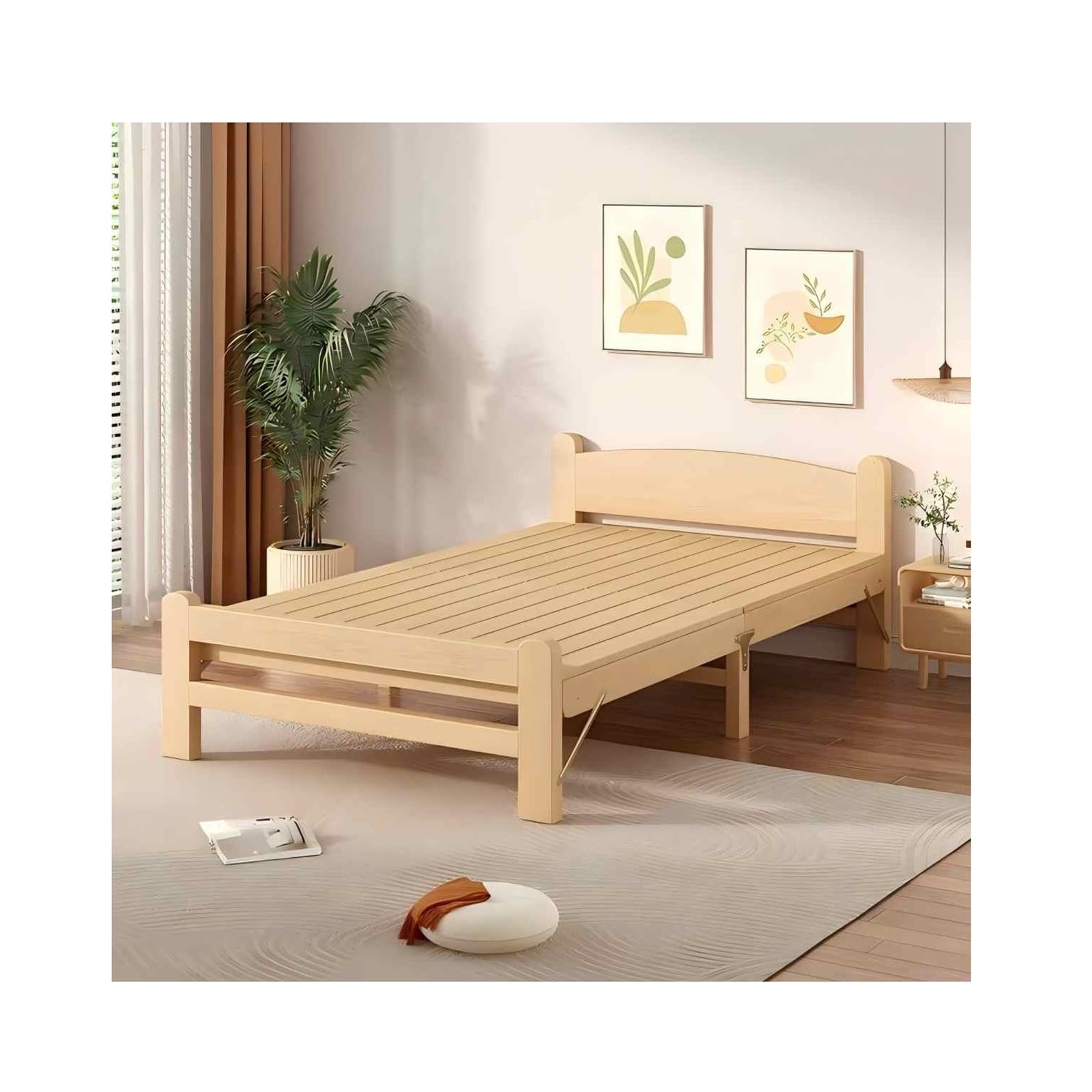 Amazon｜すのこベッド折りたたみ ベッドフレーム 木製 すのこベッド