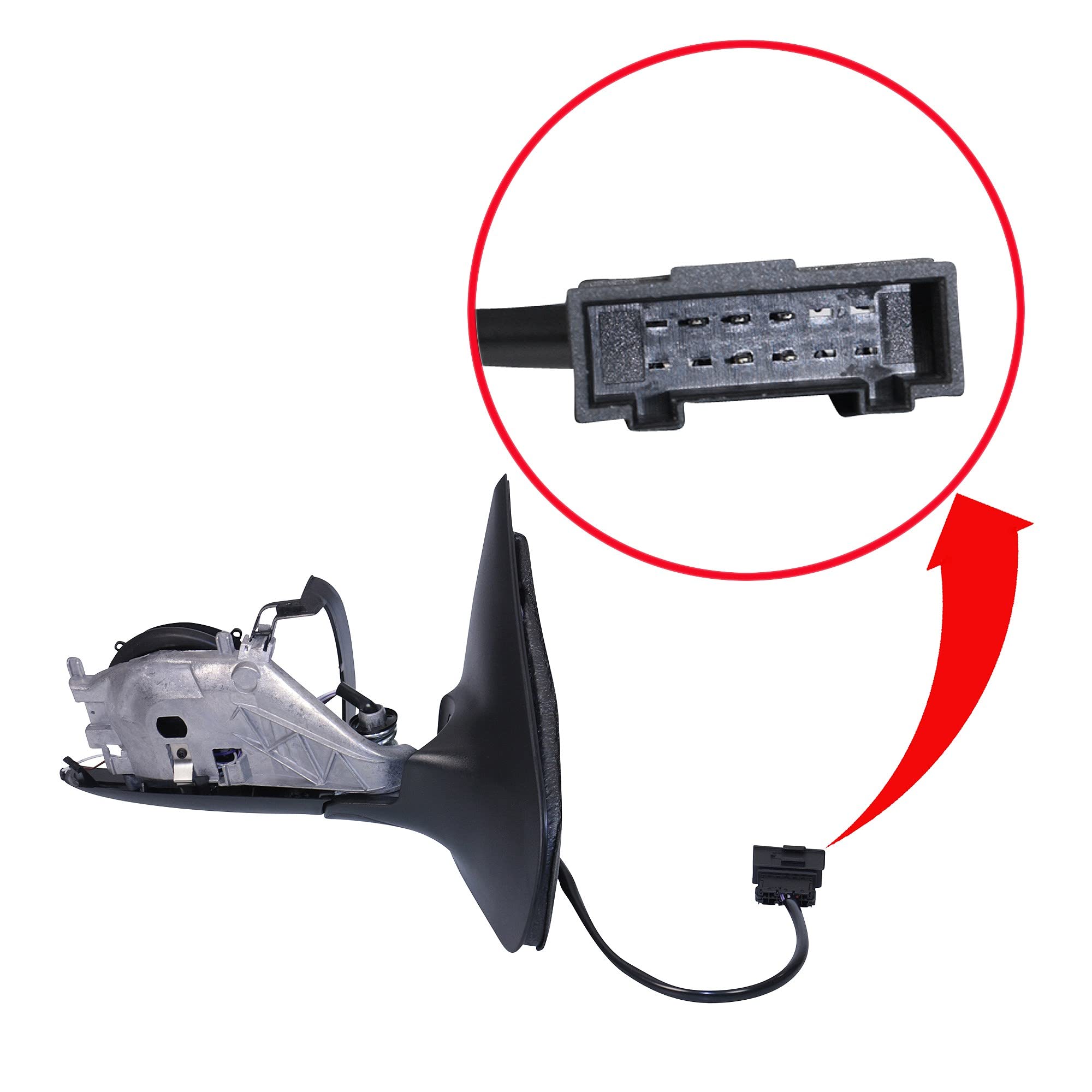 1x Specchio retrovisore esterno elettrico destro riscaldato | Compatibile con: VW BORA I, BORA Variant, GOLF IV, GOLF IV Variant