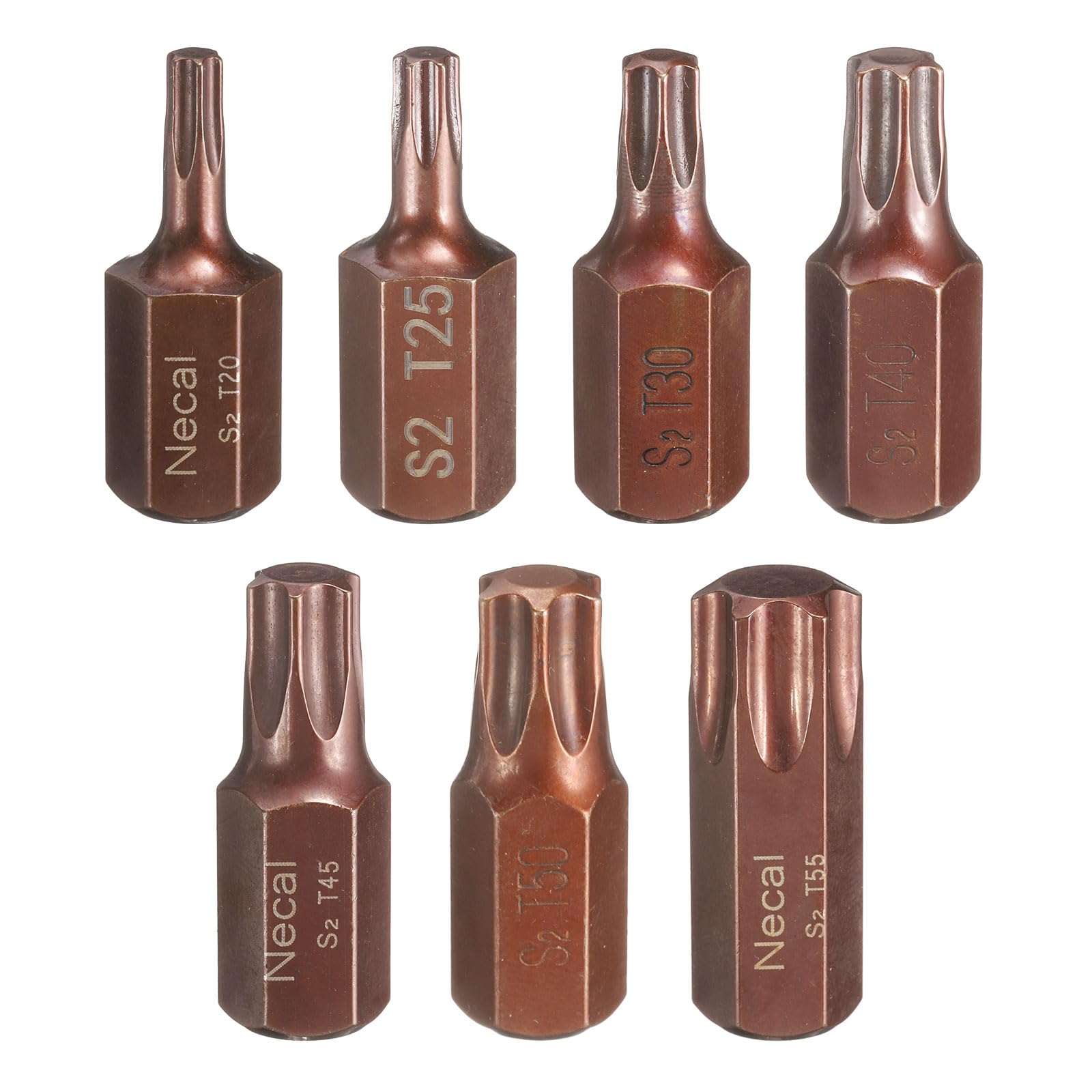 Puntas Torx T20 a T55 magnéticas de 10 mm para reparaciones de automoción y bricolaje mecánico