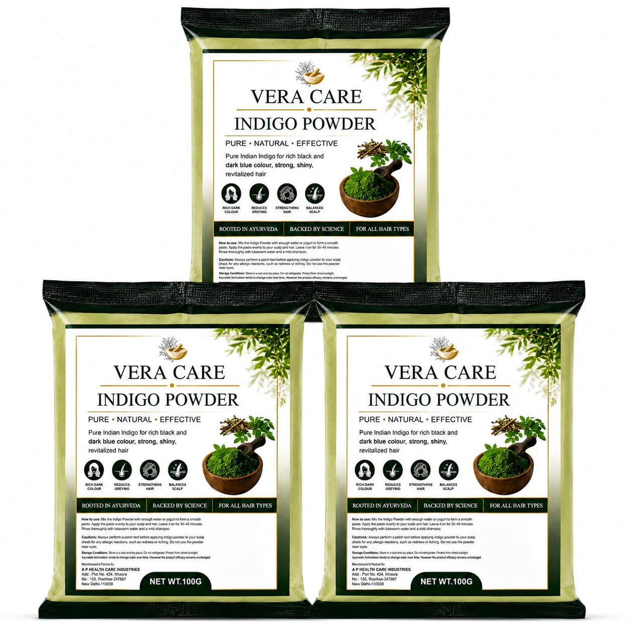 100% Natural Indigo Powder for Hair, 300g – Ammonia & Chemical-Free Herbal Hair Dye for Grey Hair Coverage, Strengthens Hair, Adds Shine, Natural Black Hair Colour, Indigofera Tinctoria (300g)-picture-53
