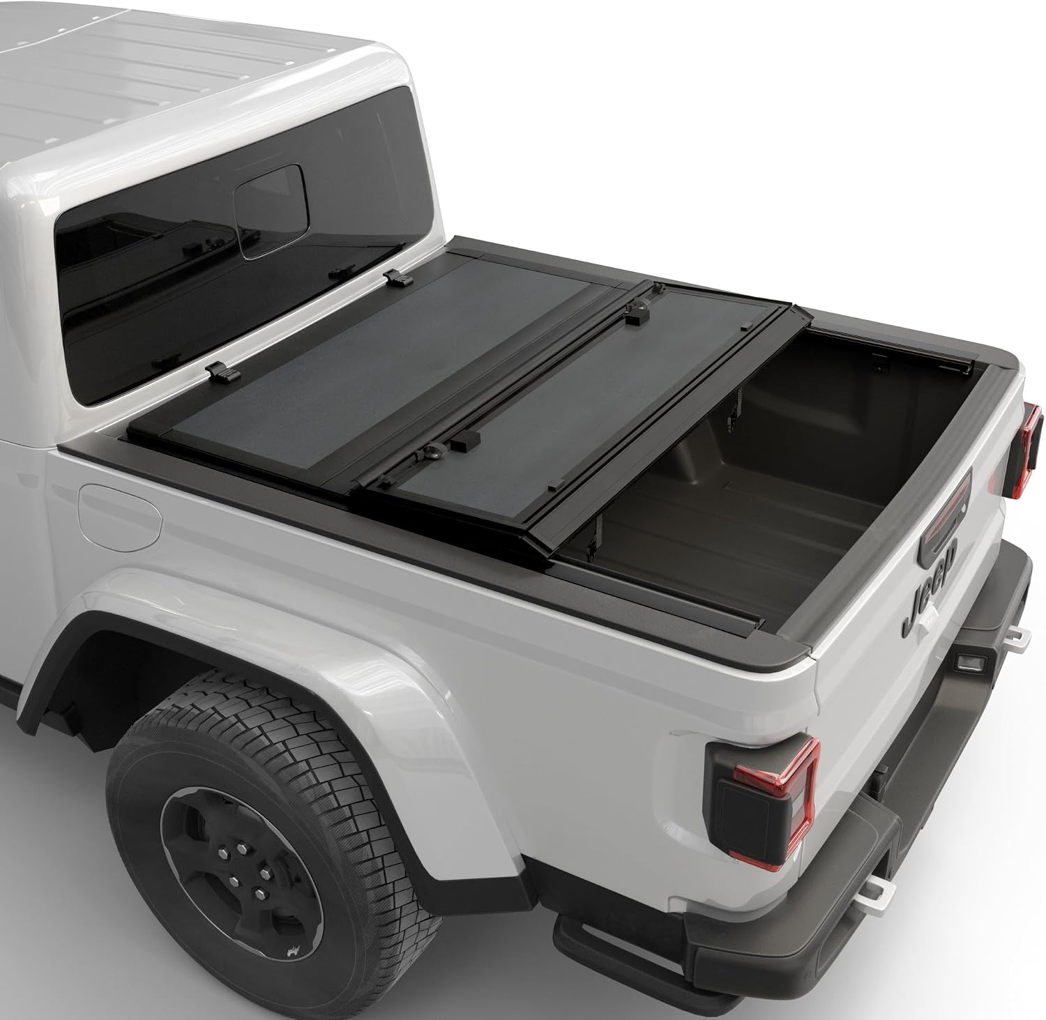 Toptiny Low Profile Hard Tri-Fold Truck Bed Tonneau Cover Fits 2020-2026 Jeep Gladiator 5' Bed (60.3")
