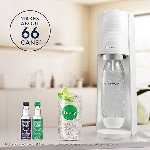 Miniatura 30 de SodaStream - Terra Soda Streaming Machine - KIT DE INICIO - Máquina de agua con gas con CO2 y Bubly Drop - Ecológico, no necesita baterías - Negro