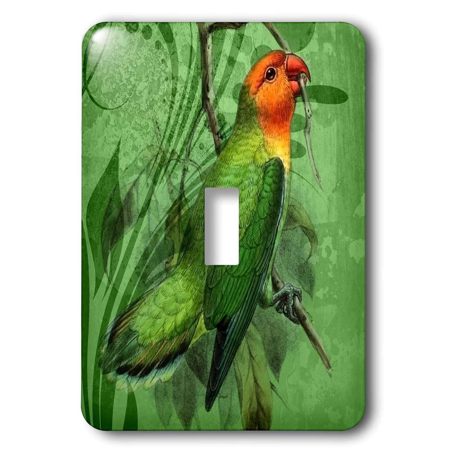Nyasa Lovebird interrupteur simple vintage décoratif oiseau