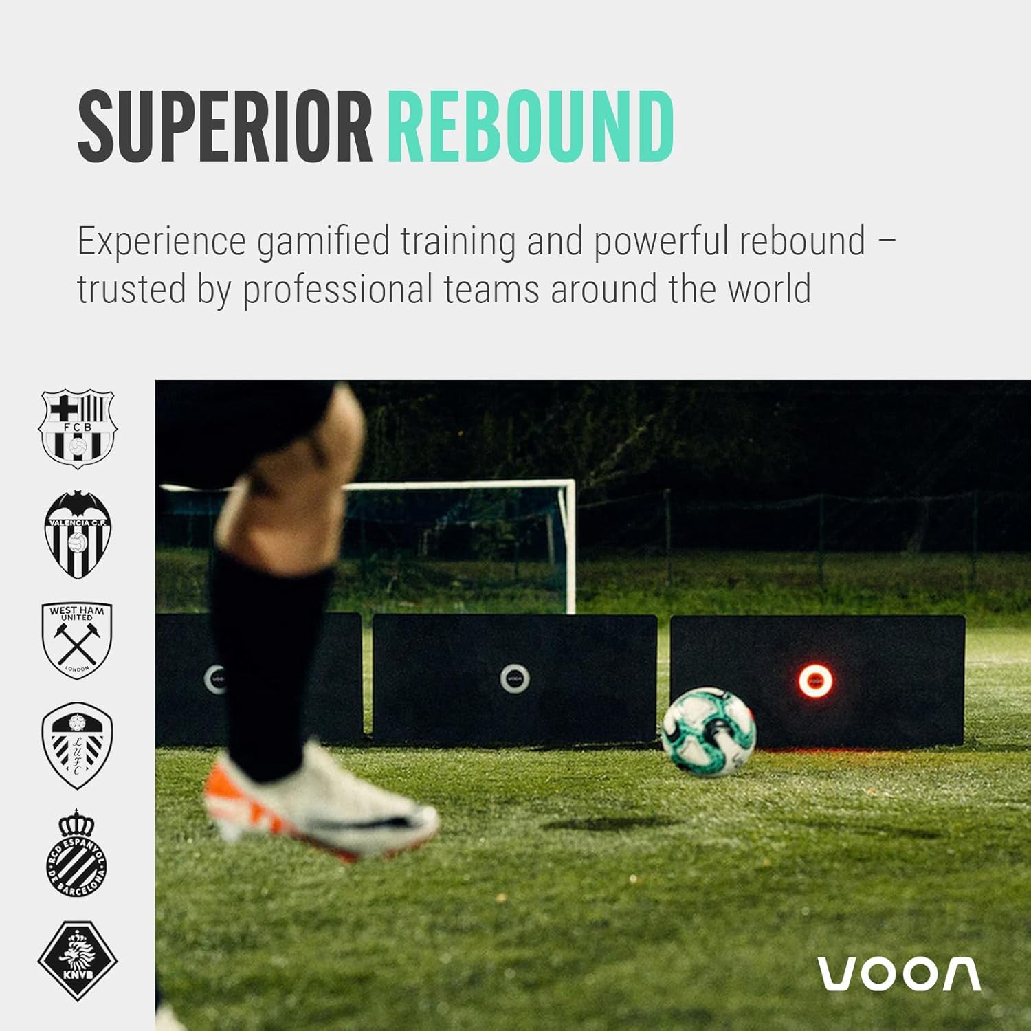Soccer Smart Rebounder - 22 lbs - Portable Soccer Rebounder - Free App with +150 Drills & Tracking - Football Agility Training Equipment - Compact & Easy Setup - for Adults & Kids