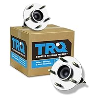 Vista 184 de TRQ Juego de 2 rodamientos de rueda trasera y conjunto de cubo con sensor ABS compatible con Ford Transit Connect 2014-2018