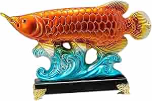 中国風水飾り 緑の魚彫刻置物 中国風水飾り 緑の魚彫刻置物