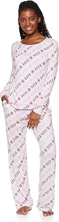 U.S. POLO ASSN. 2-Piece Pajamas for Women Set, Long Sleeve PJ Sets for Women, Ladies Sleepwear, Mom Gifts
