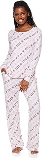 U.S. Polo Assn. 2-Piece Pajamas for Women Set, Long Sleeve PJ Sets for Women, Ladies Sleepwear, Mom Gifts