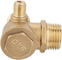Vista 9 de BTER Fuerza Válvula de aire de latón de 90 grados, válvula de control para tubo para compresor para bomba de pistón para tanque de presión de aire