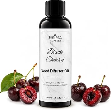 Essican Purelife Black Cherry Reed Diffuser Oil Refill, 100ml