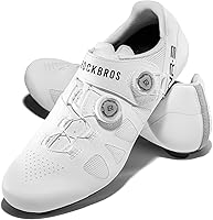 ROCKBROS NR3 Men's Road Cycling Shoes with Dual ETIE Knob Lock - Breathable Mesh, 6.0 Stiff Nylon Sole for Stability